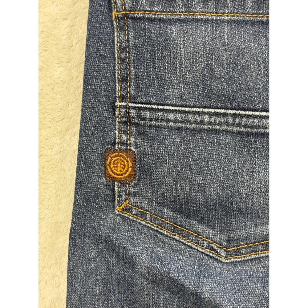 Element Mens DeSoto Straight Leg Blue Denim Jeans 28 Meas: 28x29